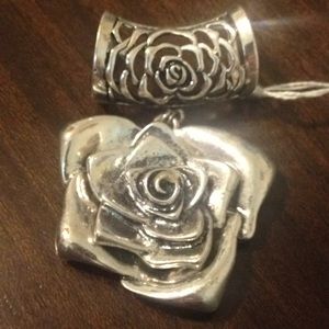 Rose Scarf Pendant